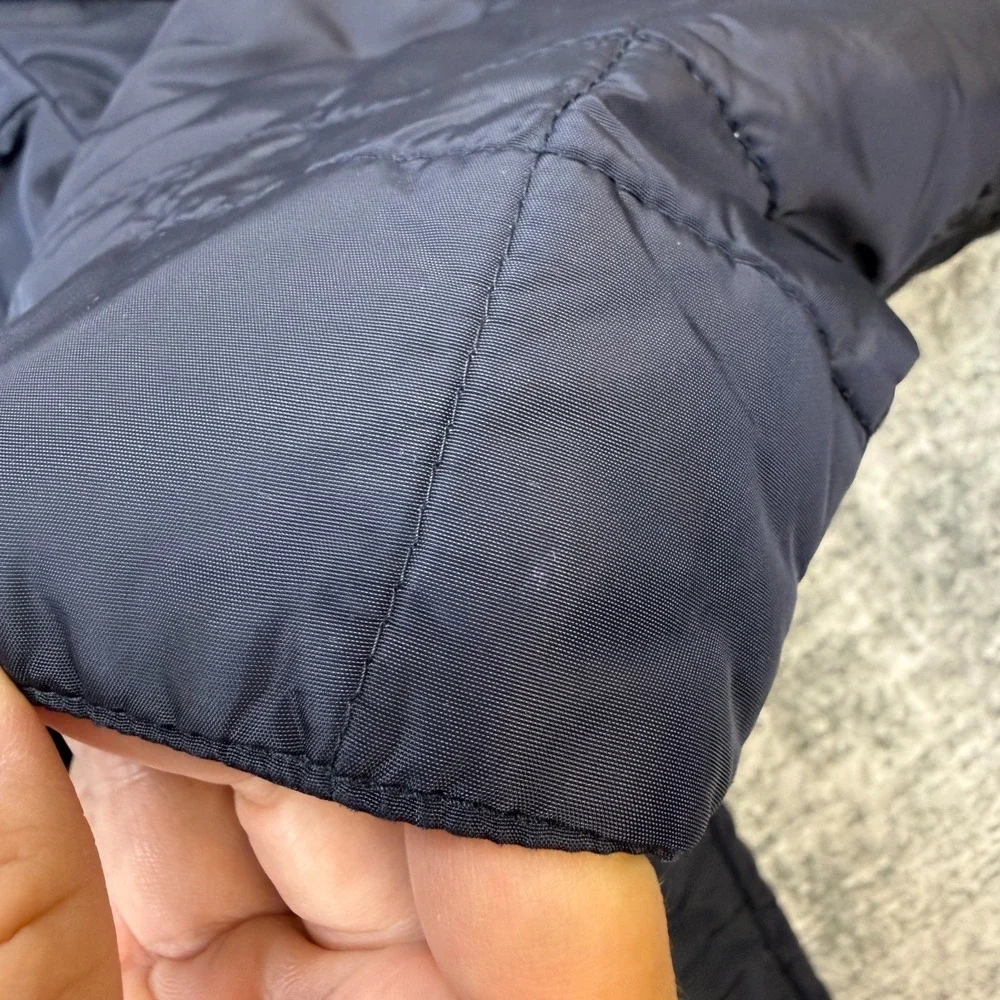 VTG Polo Ralph Lauren Jacket Mens XL Navy Blue Quilted Windbreaker Bomber 90s